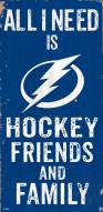 Tampa Bay Lightning 6" x 12" Friends & Family Sign