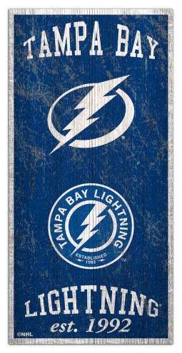 Tampa Bay Lightning 6&quot; x 12&quot; Heritage Sign