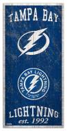 Tampa Bay Lightning 6" x 12" Heritage Sign