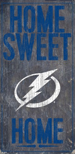 Tampa Bay Lightning 6&quot; x 12&quot; Home Sweet Home Sign