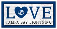 Tampa Bay Lightning 6" x 12" Love Sign