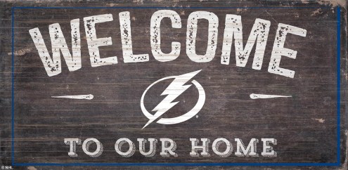Tampa Bay Lightning 6&quot; x 12&quot; Welcome Sign