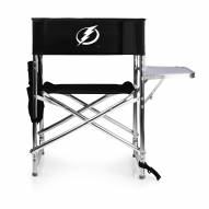 Tampa Bay Lightning Black Sports Folding Chair