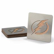 Tampa Bay Lightning Boasters Stainless Steel Coasters - Set of 4