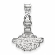 Tampa Bay Lightning Sterling Silver Small Pendant
