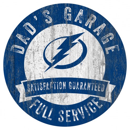 Tampa Bay Lightning Dad's Garage Sign