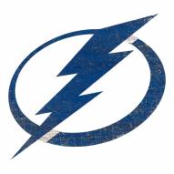 Tampa Bay Lightning Distressed Logo Cutout Sign