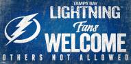 Tampa Bay Lightning Fans Welcome Sign