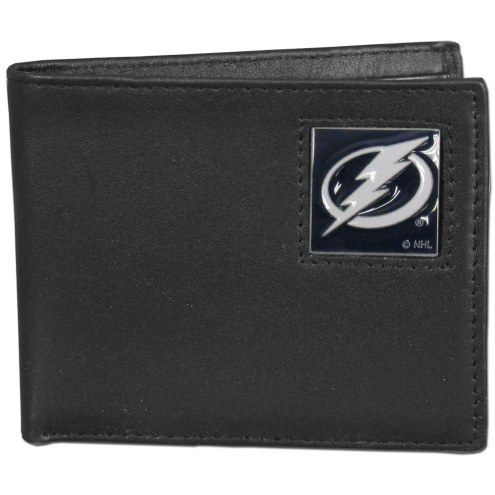 Tampa Bay Lightning Leather Bi-fold Wallet in Gift Box