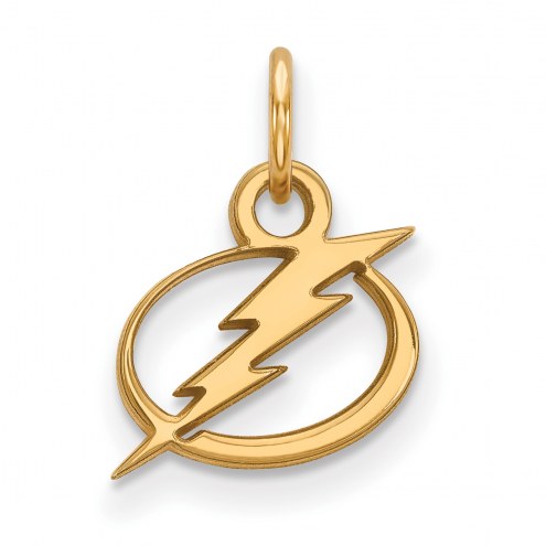 Tampa Bay Lightning Sterling Silver Gold Plated Extra Small Pendant