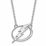 Tampa Bay Lightning Sterling Silver Large Pendant Necklace
