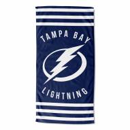Tampa Bay Lightning Stripes Beach Towel