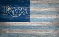 Tampa Bay Rays 11" x 19" Distressed Flag Sign