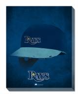 Tampa Bay Rays 16" x 20" Ghost Helmet Canvas Print
