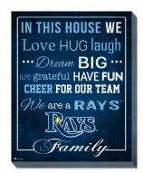 Tampa Bay Rays 16" x 20" In This House Canvas Print