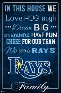 Tampa Bay Rays 17" x 26" In This House Sign