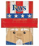 Tampa Bay Rays 19" x 16" Patriotic Head