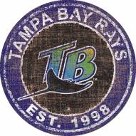 Tampa Bay Rays 24" Heritage Logo Round Sign