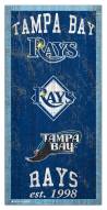 Tampa Bay Rays 6" x 12" Heritage Sign
