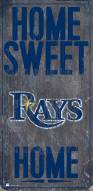 Tampa Bay Rays 6" x 12" Home Sweet Home Sign