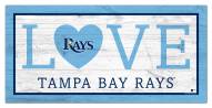 Tampa Bay Rays 6" x 12" Love Sign