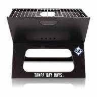 Tampa Bay Rays Black Portable Charcoal X-Grill