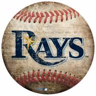 Tampa Bay Rays Baseball Shaped Sign