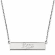 Tampa Bay Rays Sterling Silver Bar Necklace