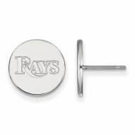 Tampa Bay Rays Sterling Silver Small Disc Earrings