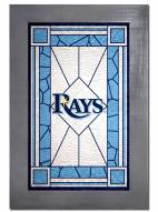 Tampa Bay Rays Stained Glass with Frame