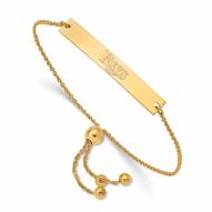 Tampa Bay Rays Sterling Silver Gold Plated Small Bar Bracelet