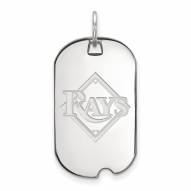 Tampa Bay Rays Sterling Silver Small Dog Tag