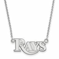 Tampa Bay Rays Sterling Silver Small Pendant Necklace