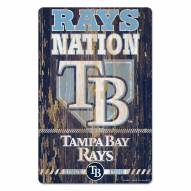 Tampa Bay Rays Slogan Wood Sign