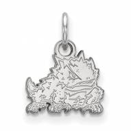 Texas Christian Horned Frogs Sterling Silver Extra Small Pendant