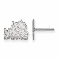 Texas Christian Horned Frogs Sterling Silver Extra Small Post Earrings