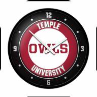 Temple Owls Modern Disc Wall Clock