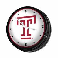 Temple Owls Retro Lighted Wall Clock