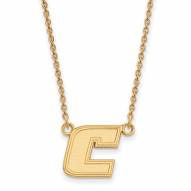 Tennessee Chattanooga Mocs Sterling Silver Gold Plated Small Pendant Necklace