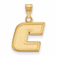Tennessee Chattanooga Mocs Sterling Silver Gold Plated Small Pendant
