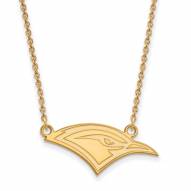 Tennessee Chattanooga Mocs Sterling Silver Gold Plated Small Pendant Necklace