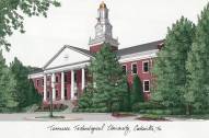 Tennessee Tech Golden Eagles Campus Images Lithograph