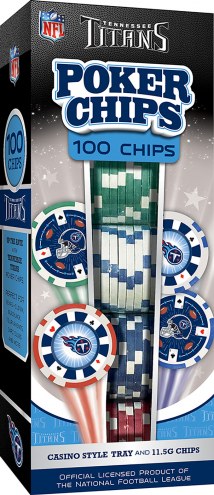 Tennessee Titans 100 Piece Poker Chips