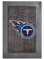 Tennessee Titans 11" x 19" City Map Framed Sign