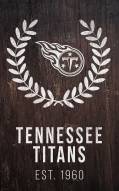 Tennessee Titans 11" x 19" Laurel Wreath Sign