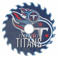 Tennessee Titans 12" Rustic Circular Saw Sign