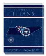 Tennessee Titans 16" x 20" Coordinates Canvas Print