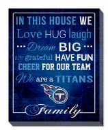 Tennessee Titans 16" x 20" In This House Canvas Print