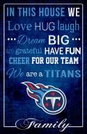 Tennessee Titans 17" x 26" In This House Sign
