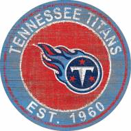 Tennessee Titans 24" Heritage Logo Round Sign